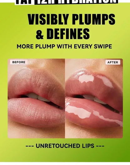 Klarer Crystal Jelly Lip Gloss – Feuchtigkeitsspendendes Lip Oil, Nicht-Klebrig, Glänzendes Sexy Finish | Koreanischer Trend Lip Glaze