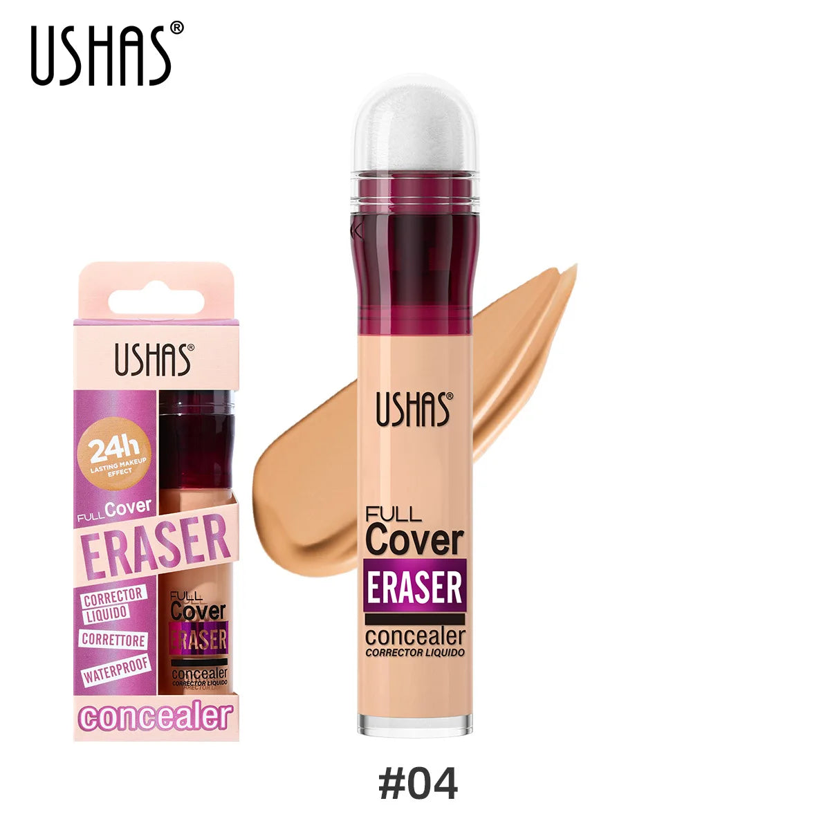 Gesichts-Concealer-Schwammkopf für flüssige Foundation & BB Cream – langanhaltend, wasserfest, ölregulierend und aufhellend