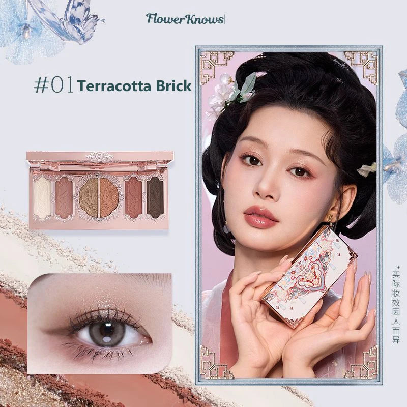 Lidschattenpalette – 6 Farben | Matt, Schimmer & Glitzer | Hochpigmentierte Eye Shadow Palette für Strahlende Augen-Looks