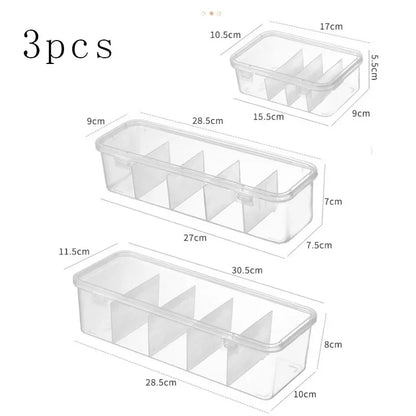 Transparente Kabel-Organizer-Box mit Deckel – Staubdichte Aufbewahrungsbox für Datenkabel, Karten & Zubehör, Büro & Zuhause