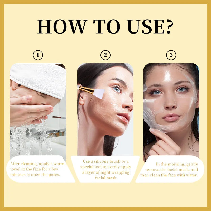 Kojic Acid & Overnight – Hydrolysiertes Kollagen, Intensive Feuchtigkeit, Straffende & Strahlende Haut für Frauen