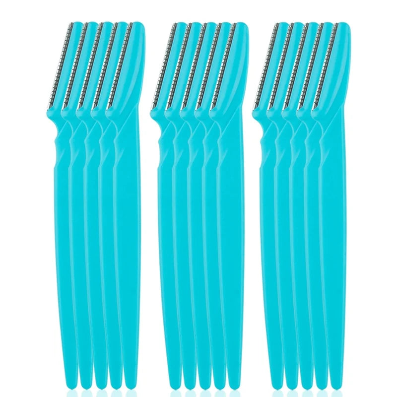 5/10/15 Stück Augenbrauenrasierer – Sichere Augenbrauen- und Gesichtshaarentfernung | Make-up Werkzeug Set für Frauen | Präzise Formung & Glatte Rasur