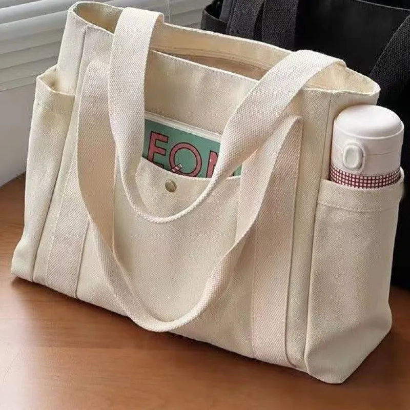 Große Canvas-Damenhandtasche