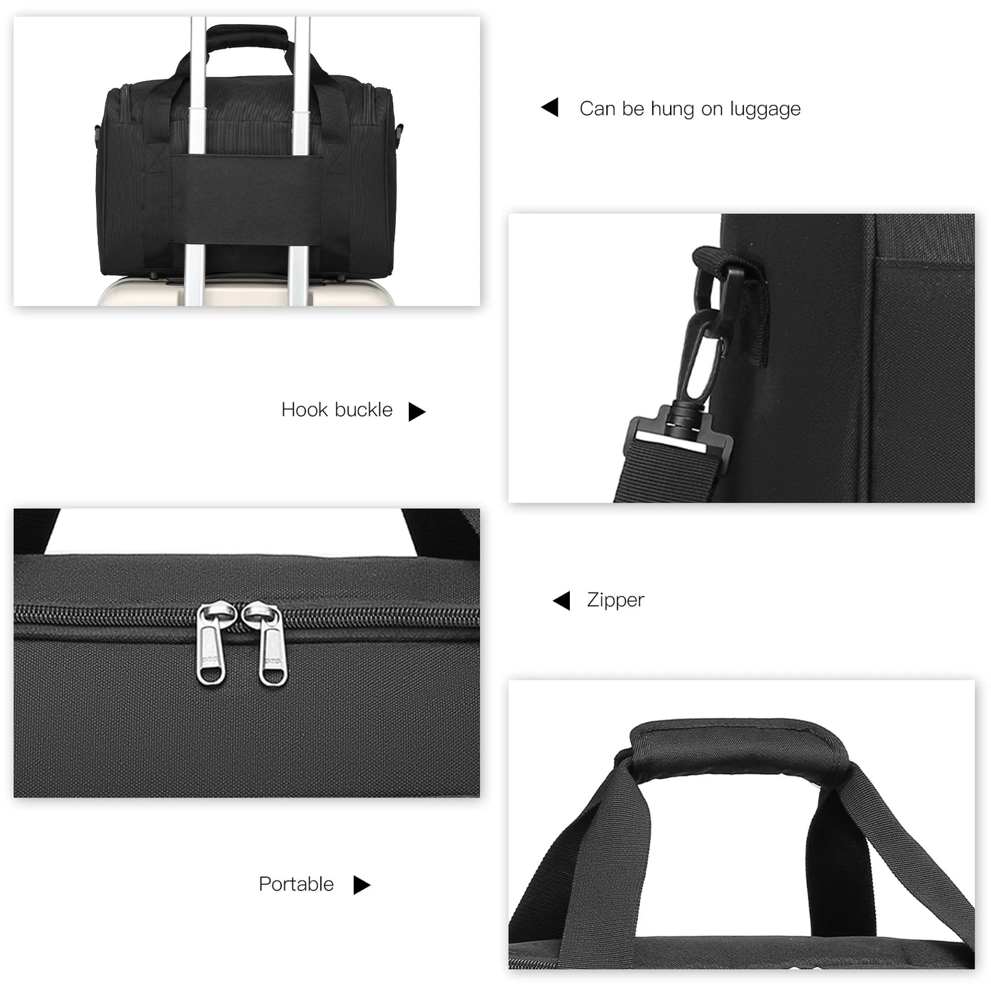 40x20x25 cm Handgepäcktasche für Ryanair – Reisetasche für Flugzeug, Weekender für Herren und Damen, maximale Größe