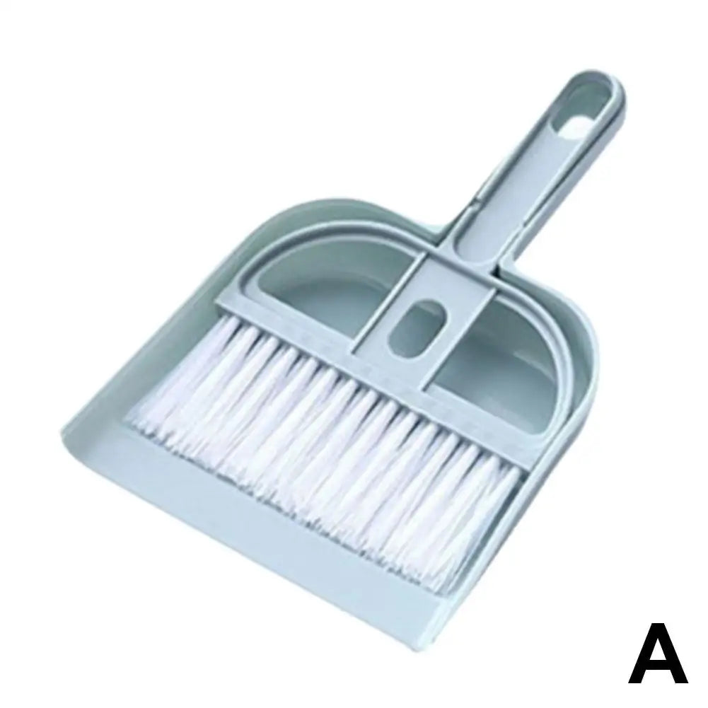 Mini Tischbesen & Kehrschaufel Set – Desktop Reinigungsset für Haushalt, Büro & Auto