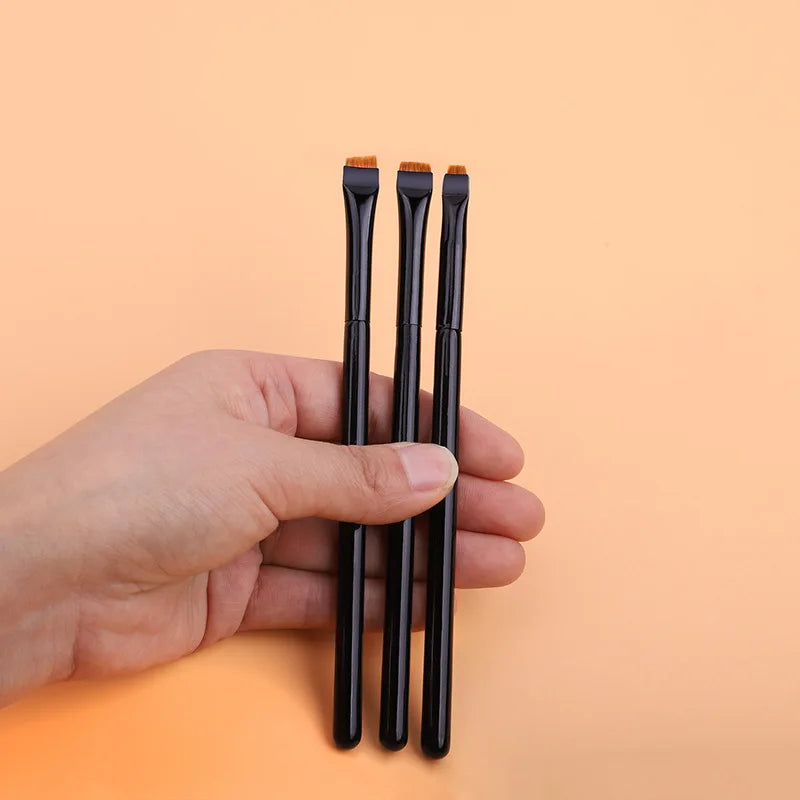 1/2/3 Stück Professioneller Augen-Make-up-Pinsel  Flacher Eyeliner-Pinsel | Augenbrauenpinsel | Lippen-Make-up-Pinsel | Augen-Patch-Make-up-Werkzeug