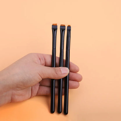 1/2/3 Stück Professioneller Augen-Make-up-Pinsel  Flacher Eyeliner-Pinsel | Augenbrauenpinsel | Lippen-Make-up-Pinsel | Augen-Patch-Make-up-Werkzeug