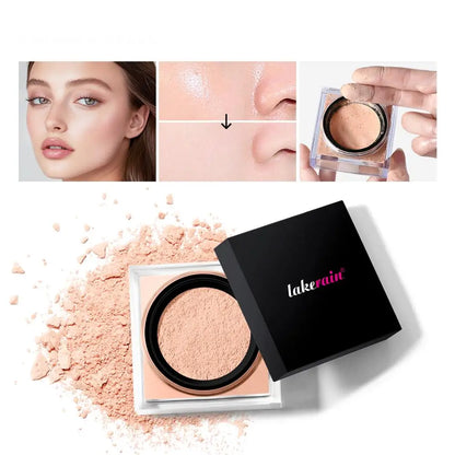 Square Box Setting Powder – Natürlicher Concealer, Langanhaltend, Fixiert Make-up, Nude-Finish Puder