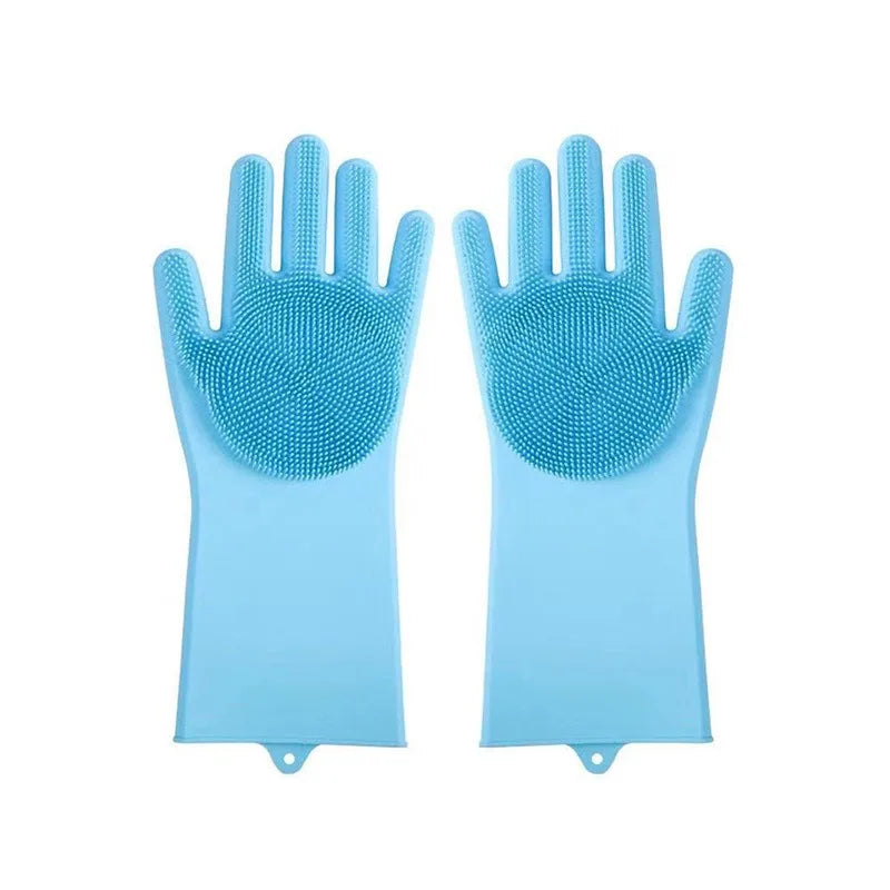 Silikon-Spülhandschuhe – Umweltfreundliche Mehrzweck-Reinigungshandschuhe, Wasserdicht, für Küche, Haustierbad & Autoreinigung