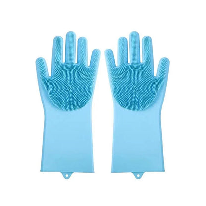 Silikon-Spülhandschuhe – Umweltfreundliche Mehrzweck-Reinigungshandschuhe, Wasserdicht, für Küche, Haustierbad & Autoreinigung