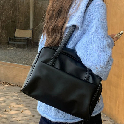 Koreanischer Stil Damen-Umhängetasche mit großem Fassungsvermögen – Vielseitige Vintage-Achsel-Tasche, Herbst 2025, Neue Ankunft Tote-Bag