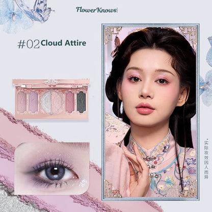 Lidschattenpalette – 6 Farben | Matt, Schimmer & Glitzer | Hochpigmentierte Eye Shadow Palette für Strahlende Augen-Looks