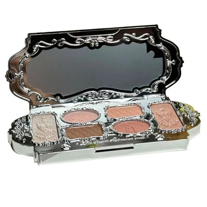 Lidschattenpalette – 6 Farben | Matt, Schimmer & Glitzer | Hochpigmentierte Eye Shadow Palette für Strahlende Augen-Looks