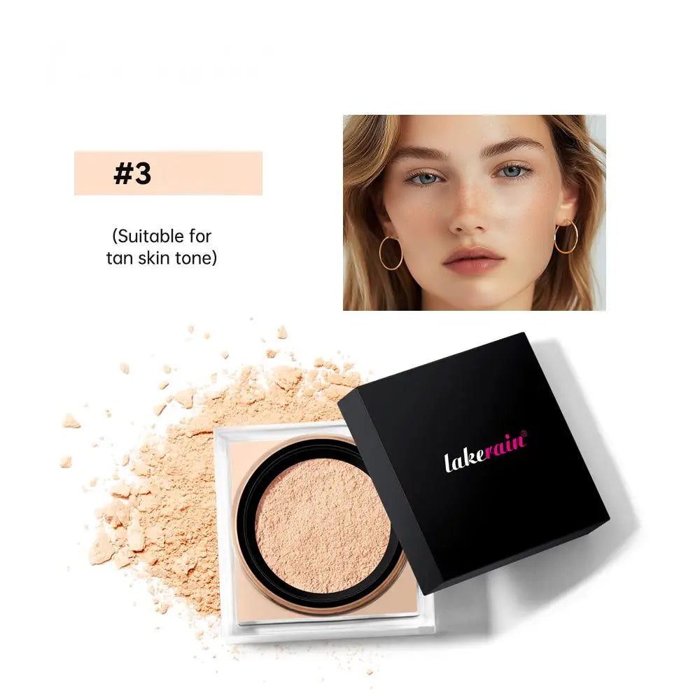 Square Box Setting Powder – Natürlicher Concealer, Langanhaltend, Fixiert Make-up, Nude-Finish Puder
