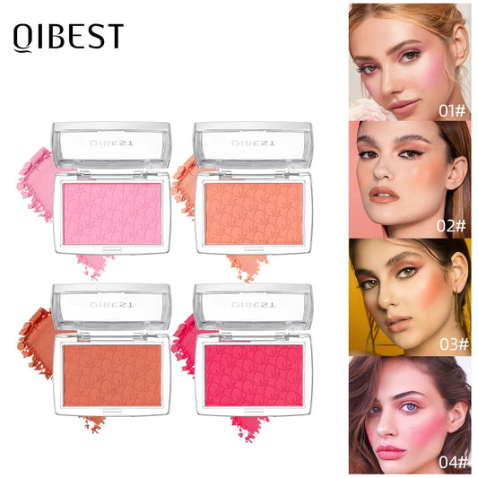 3D Relief Puder-Rouge – Pfirsich, Pink & Koralle · Gepresstes Blush für frische Wangen · Kontur & Aufhellender Effekt · Professionelles Gesichtsmake-up