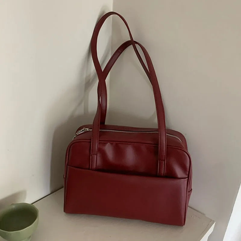Koreanischer Stil Damen-Umhängetasche mit großem Fassungsvermögen – Vielseitige Vintage-Achsel-Tasche, Herbst 2025, Neue Ankunft Tote-Bag