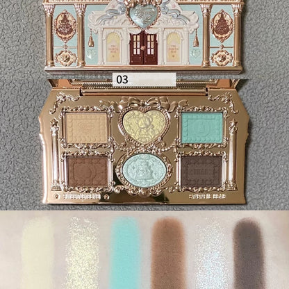Lidschattenpalette – 6 Farben | Matt, Schimmer & Glitzer | Hochpigmentierte Eye Shadow Palette für Strahlende Augen-Looks
