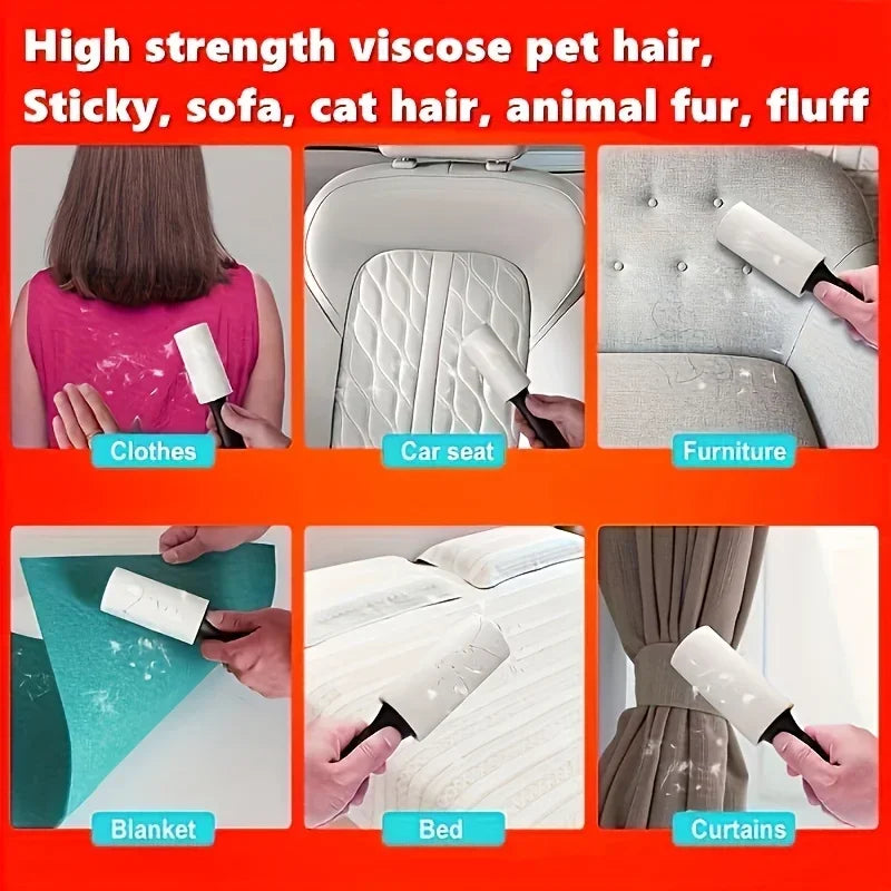 Ultra Haftende Fusselrolle zur Entfernung von Tierhaaren – Ideal für Möbel, Kleidung & Teppiche