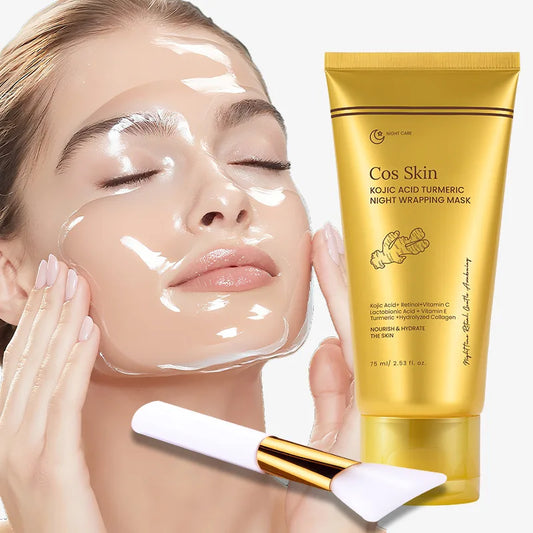 Kojic Acid & Overnight – Hydrolysiertes Kollagen, Intensive Feuchtigkeit, Straffende & Strahlende Haut für Frauen