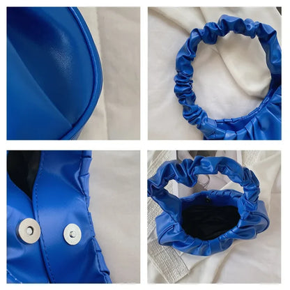 Kleine Damen Handtasche mit gerafftem Griff