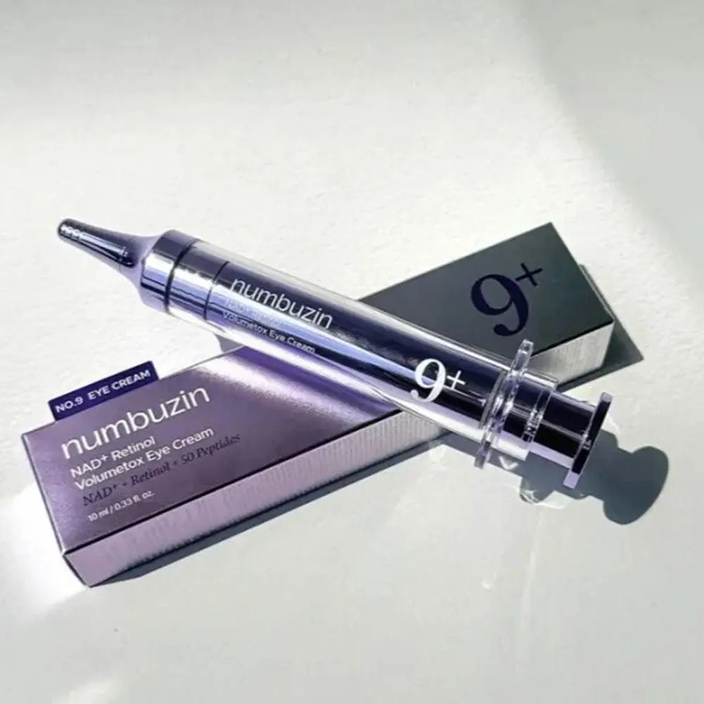 No. 9 Augencreme – Numbuzin NAD+ Retinol Volumetox Eye Cream mit 50 Peptiden. No. 9+ NAD+ Bio Lifting Essence – Originalmarke für professionelle Gesichtspflege.