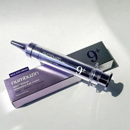 No. 9 Augencreme – Numbuzin NAD+ Retinol Volumetox Eye Cream mit 50 Peptiden. No. 9+ NAD+ Bio Lifting Essence – Originalmarke für professionelle Gesichtspflege.