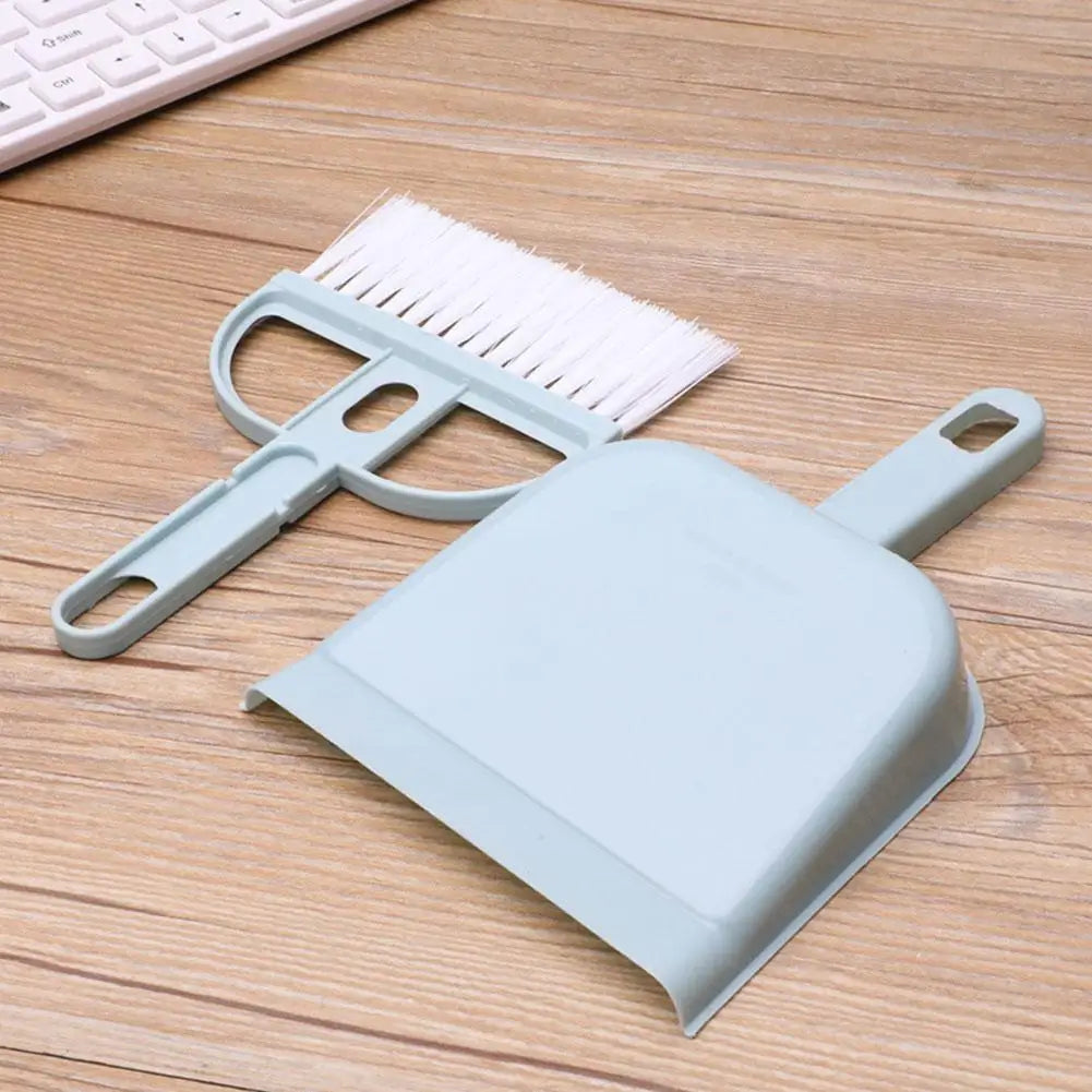 Mini Tischbesen & Kehrschaufel Set – Desktop Reinigungsset für Haushalt, Büro & Auto