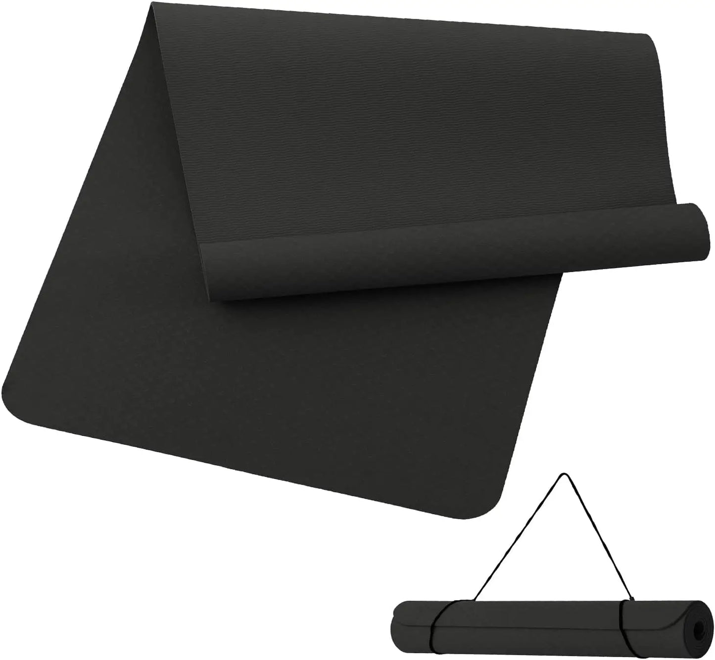 Yoga-Matte 80/100 cm – Rutschfeste TPE-Matte für Pilates, Yoga, Fitness und Training