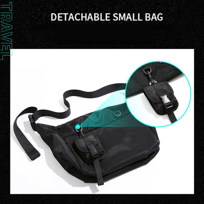 Koreanischer Stil – Herren Messenger Bag, Damen Reise- und Lässige Große Hobo-Tasche, Wasserdichte Nylon Laptop Crossbody- und Schultertasche