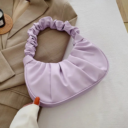 Kleine Damen Handtasche mit gerafftem Griff