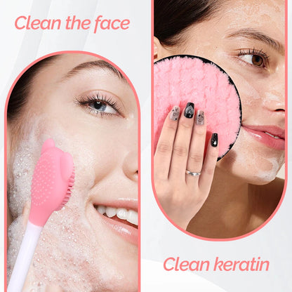 8-teiliges Gesichtsreinigungsset – Für alle Hauttypen – Kompakt und ideal für Beauty-Liebhaber und Anfänger