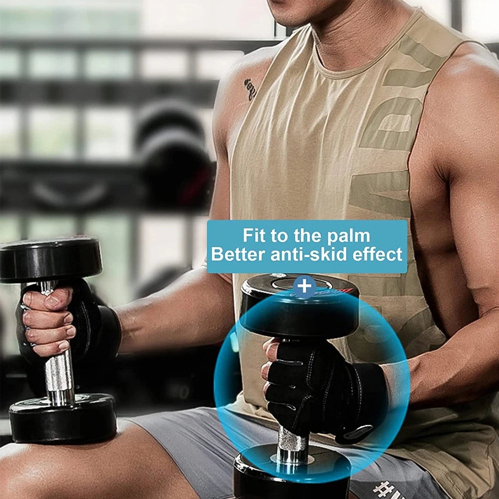 Workout Handschuhe – Rutschfeste Trainingshandschuhe (1 Paar), Überlegener Grip & Handflächenschutz für Gewichtheben, Fitness, Gym & Radfahren