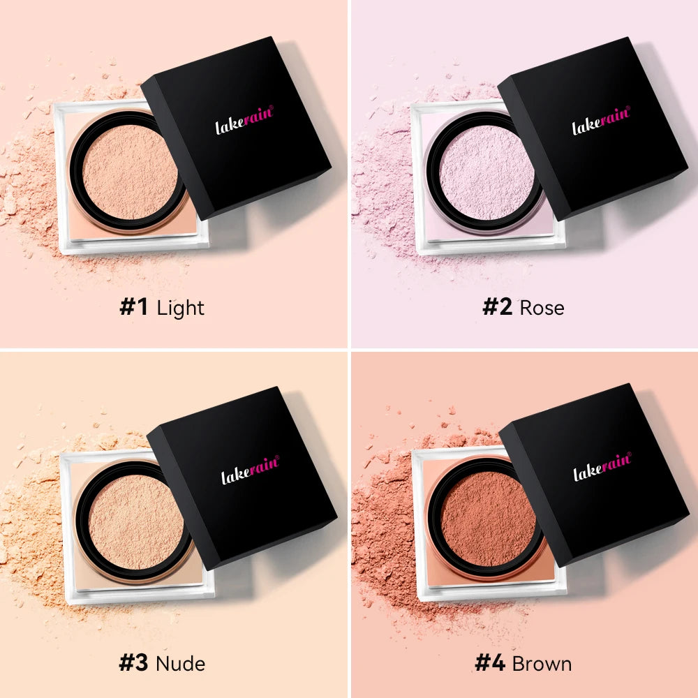 Square Box Setting Powder – Natürlicher Concealer, Langanhaltend, Fixiert Make-up, Nude-Finish Puder