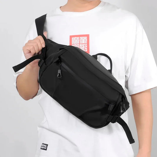 Multifunktionale Herren-Brusttasche – Trendige Street-Umhängetasche mit großem Stauraum