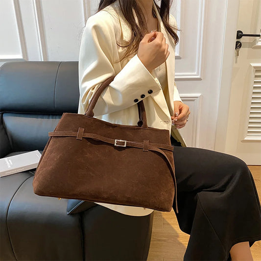 Damen Wildleder-Handtasche