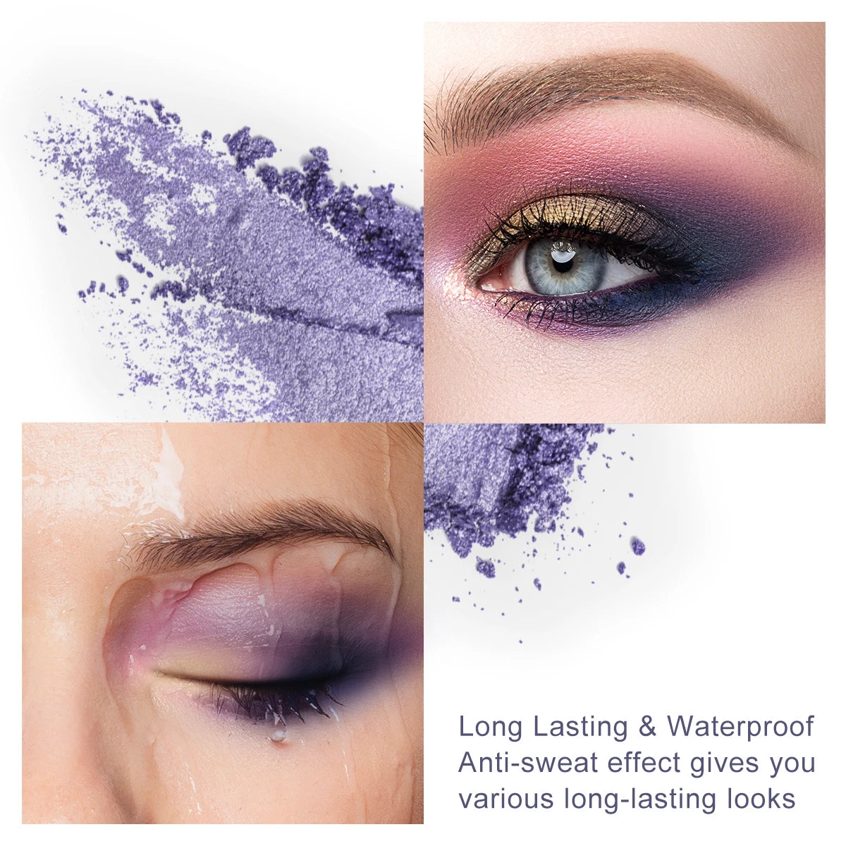 Lidschattenpalette – 9 Farben, Matt & Schimmer, Hochpigmentiert, Cremige Textur, Natürliche Bronze- & Neutral-Töne