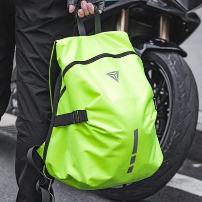 Motorrad-Helm-Rucksack – Große Kapazität, Helm-Aufbewahrungsrucksack, Wanderrucksack, Reflektierend und Wasserdicht