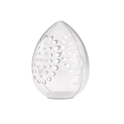 Transparente Aufbewahrungsbox für Make-up-Schwämme – Tragbarer Trocknungsbehälter, Hygienischer Schwammhalter, Eierförmiges Design