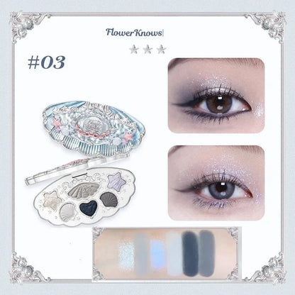 Lidschattenpalette – 6 Farben | Matt, Schimmer & Glitzer | Hochpigmentierte Eye Shadow Palette für Strahlende Augen-Looks
