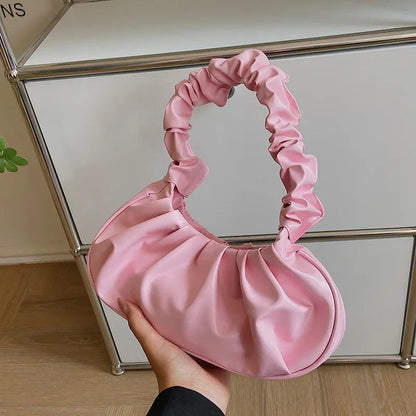 Kleine Damen Handtasche mit gerafftem Griff