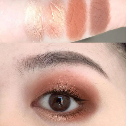 6-Farben Lidschattenpalette – Luxuriöse Matte & Zarte Schimmer-Finishes, Langanhaltende Farbe, Vielseitiges Augen-Make-up