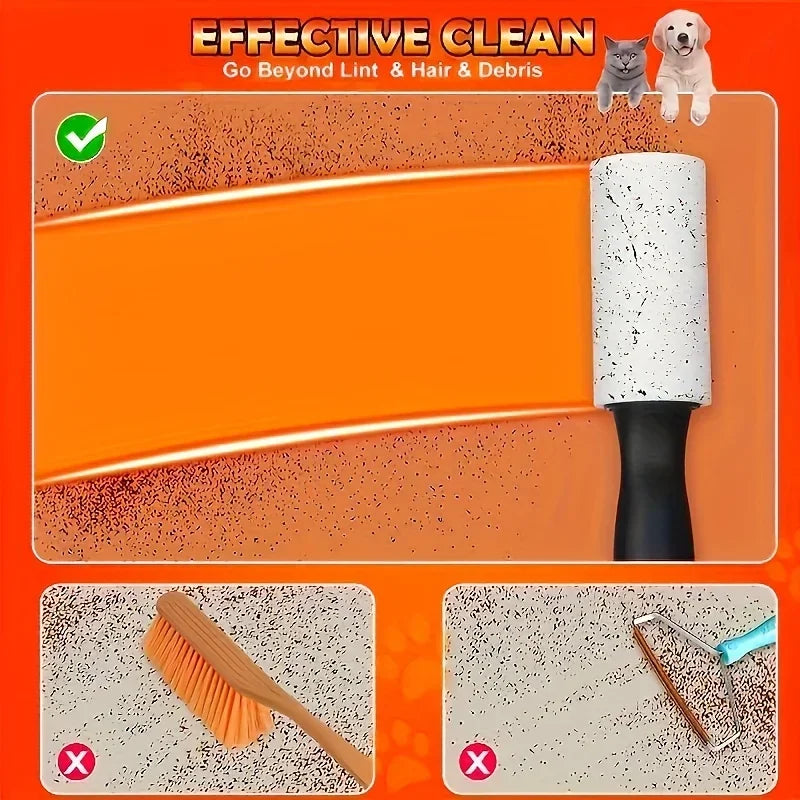 Ultra Haftende Fusselrolle zur Entfernung von Tierhaaren – Ideal für Möbel, Kleidung & Teppiche