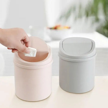 Mini Desktop-Mülleimer mit Deckel – Kleiner Abfalleimer für Schreibtisch, Büro & Schlafzimmer