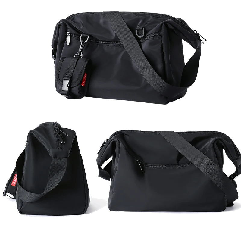 Koreanischer Stil – Herren Messenger Bag, Damen Reise- und Lässige Große Hobo-Tasche, Wasserdichte Nylon Laptop Crossbody- und Schultertasche