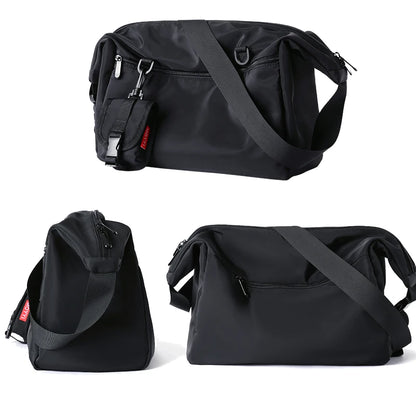 Koreanischer Stil – Herren Messenger Bag, Damen Reise- und Lässige Große Hobo-Tasche, Wasserdichte Nylon Laptop Crossbody- und Schultertasche