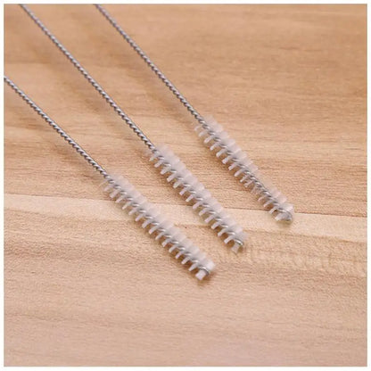 1PC Trinkhalm-Reinigungsbürsten-Set – Rohrreiniger für Trinkhalme aus Edelstahl, langer Griff, Nylon-Reinigungsbürste für Strohhalme