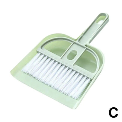 Mini Tischbesen & Kehrschaufel Set – Desktop Reinigungsset für Haushalt, Büro & Auto