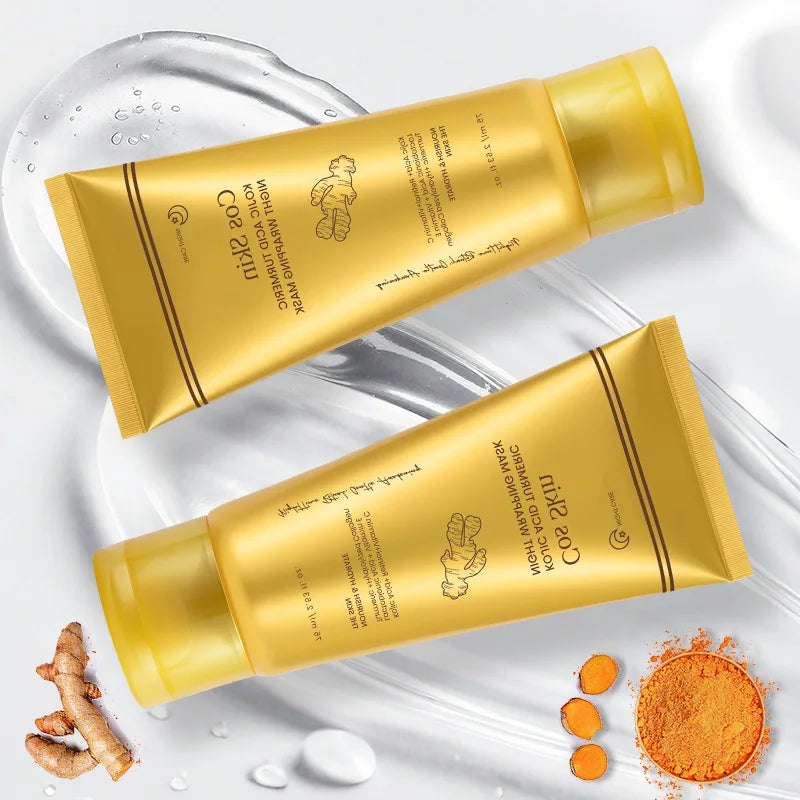 Kojic Acid & Overnight – Hydrolysiertes Kollagen, Intensive Feuchtigkeit, Straffende & Strahlende Haut für Frauen