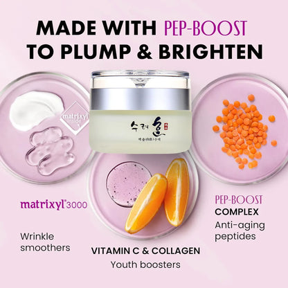 50g Kollagen Anti-Falten Straffende Gesichtscreme – Tiefe Feuchtigkeit, Reduziert feine Linien, Lifting, Anti-Aging & Aufhellung – Koreanische Gesichtspflege