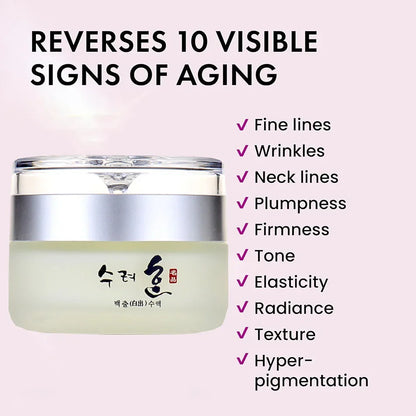 50g Kollagen Anti-Falten Straffende Gesichtscreme – Tiefe Feuchtigkeit, Reduziert feine Linien, Lifting, Anti-Aging & Aufhellung – Koreanische Gesichtspflege